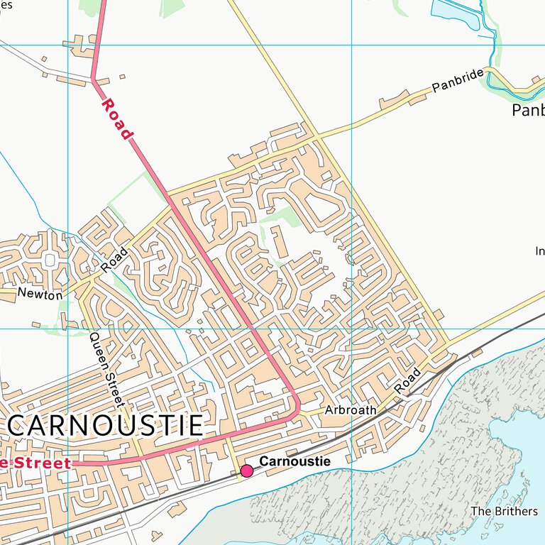 Angus Postcode Map Angus (NO53) Map by UK Topographic Maps | Avenza Maps