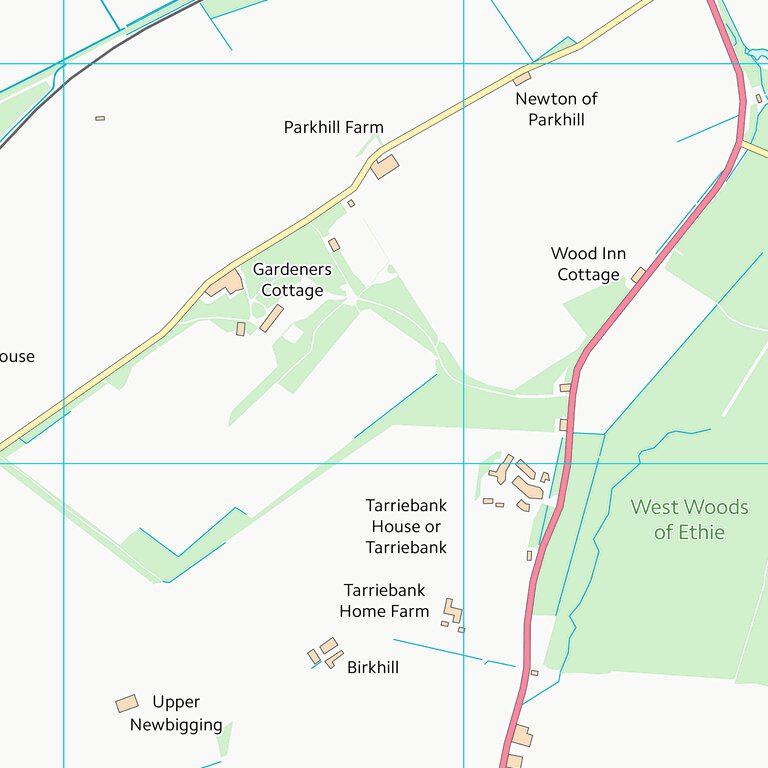 Angus Postcode Map Angus (NO64) Map by UK Topographic Maps | Avenza Maps