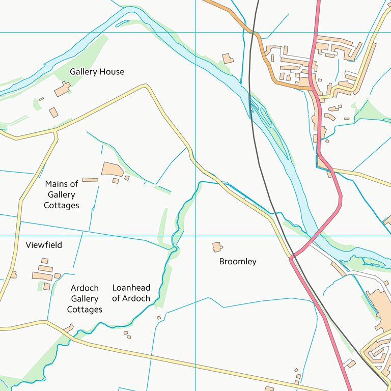 Angus Postcode Map Angus (NO66) Map by UK Topographic Maps | Avenza Maps