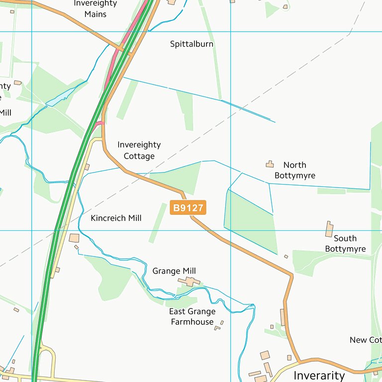 Angus Postcode Map Angus (NO44) Map by UK Topographic Maps | Avenza Maps