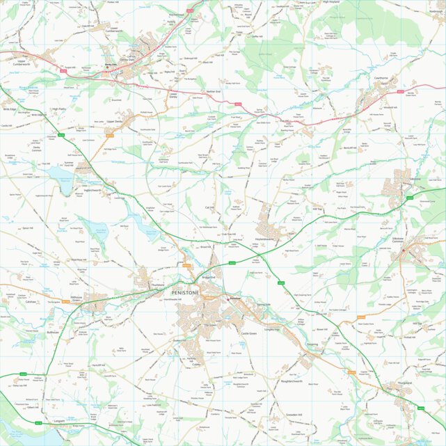 Barnsley District (B) (SE20) Map by UK Topographic Maps | Avenza Maps