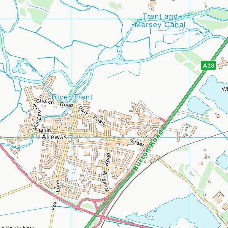 Lichfield District (SK11) Map by UK Topographic Maps | Avenza Maps