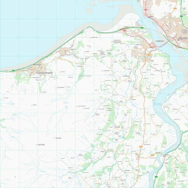 Conwy - Conwy (SH77) Map by UK Topographic Maps | Avenza Maps