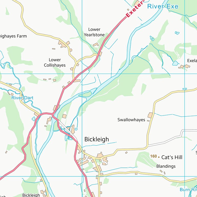 Mid Devon District (SS90) Map by UK Topographic Maps | Avenza Maps