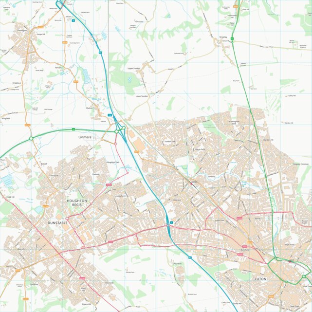 Central Bedfordshire (TL02) Map by UK Topographic Maps | Avenza Maps