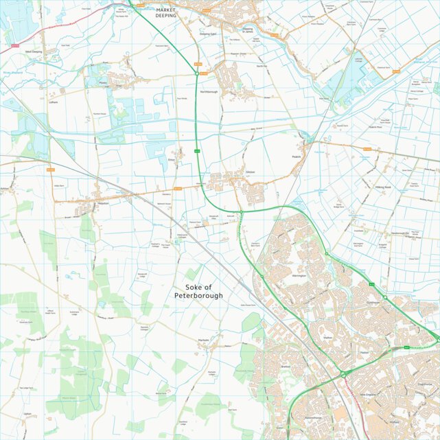 Tf10 Postcode Map City of Peterborough (B) (TF10) Map by UK Topographic Maps | Avenza Maps