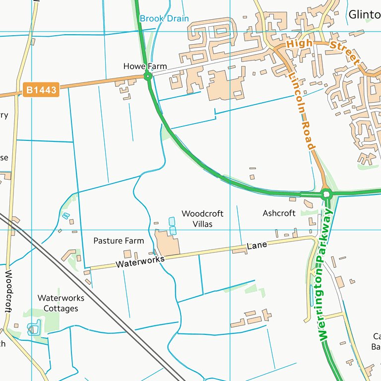 Tf10 Postcode Map City of Peterborough (B) (TF10) Map by UK Topographic Maps | Avenza Maps