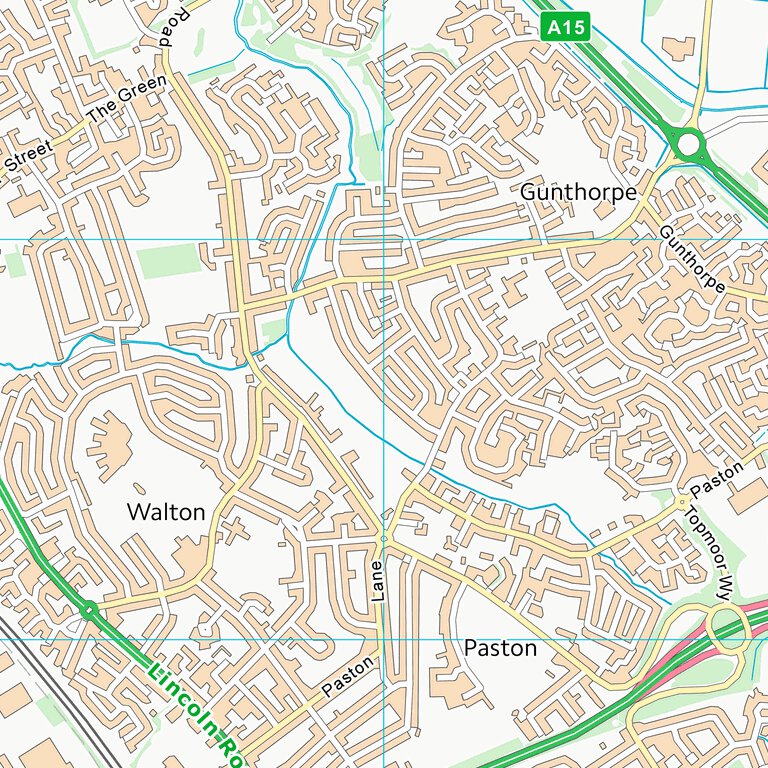 Tf10 Postcode Map City of Peterborough (B) (TF10) Map by UK Topographic Maps | Avenza Maps