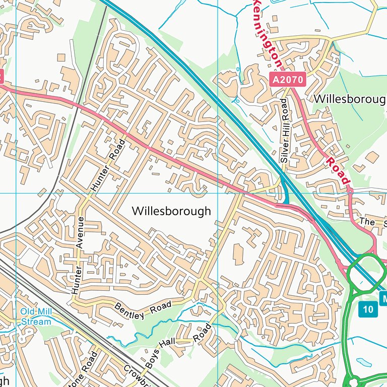 Ashford District (B) (TR04) Map by UK Topographic Maps | Avenza Maps