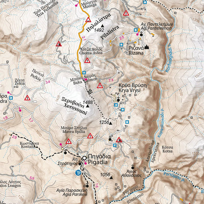 Taygetus Mt, Greece 1:40.000 Preview 2