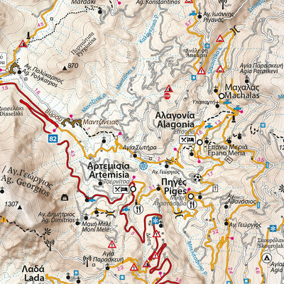 Taygetus Mt, Greece 1:40.000 Preview 3