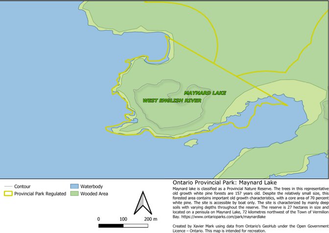 Ontario Nature Reserve: Maynard Lake Map by Xavier Maps | Avenza Maps
