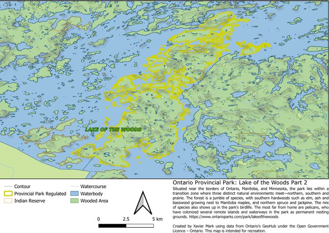 Ontario Nature Reserve: Lake of the Woods Part 2 Map by Xavier Maps ...