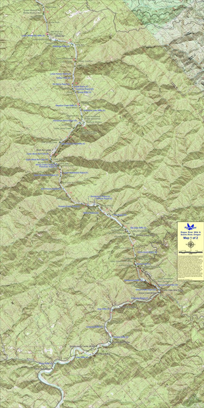 RiverMaps - Rogue River (Map 1) Preview 1