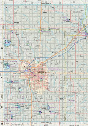 Nebraska Atlas & Gazetteer Page 66 Preview 1