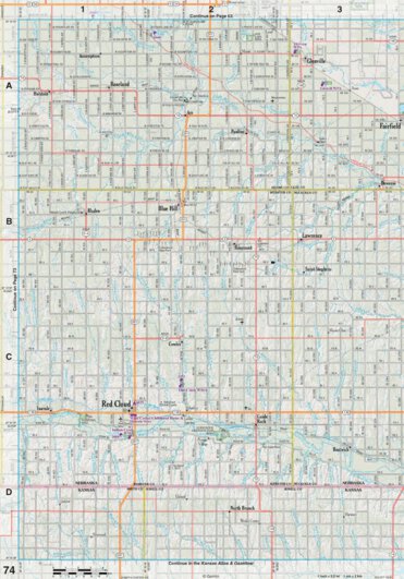 Nebraska Atlas & Gazetteer Page 74 Preview 1