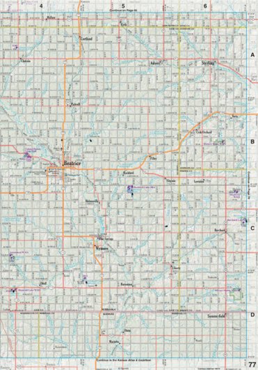 Nebraska Atlas & Gazetteer Page 77 Preview 1