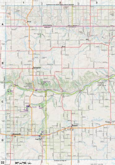Nebraska Atlas & Gazetteer Page 22 Preview 1