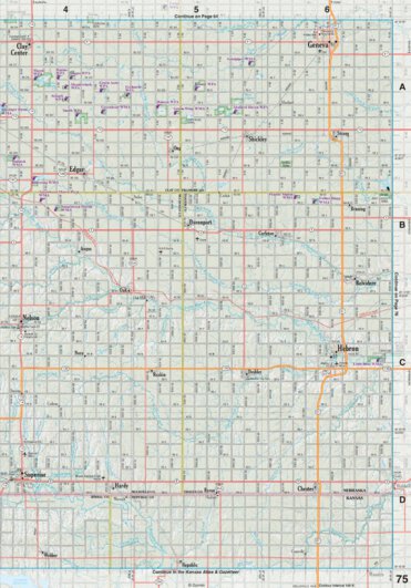 Nebraska Atlas & Gazetteer Page 75 Preview 1