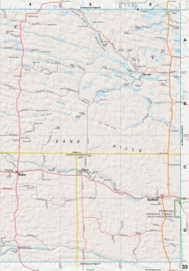 Nebraska Atlas & Gazetteer Page 33 Preview 1