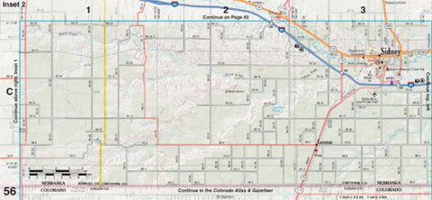 Nebraska Atlas & Gazetteer Page 56 Inset 2 Preview 1