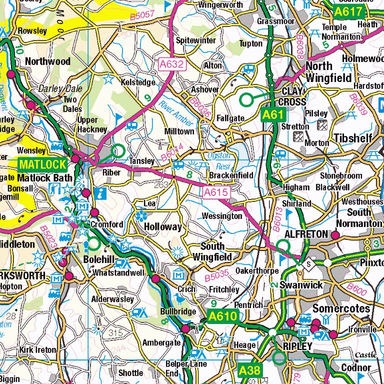 Derbyshire Dales District (SK) Map by UK Topographic Maps | Avenza Maps