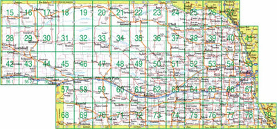 Nebraska Atlas & Gazetteer Overview Map Preview 1