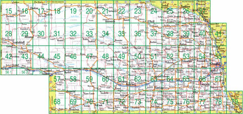 Nebraska Atlas & Gazetteer Overview Map Preview 1
