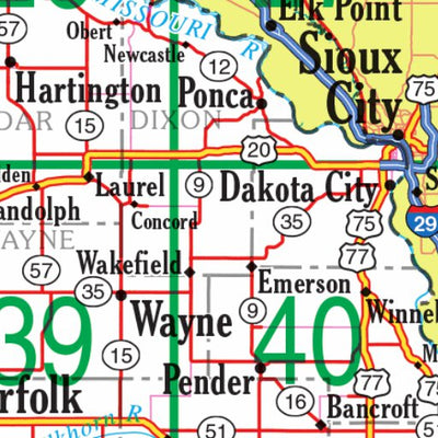Nebraska Atlas & Gazetteer Overview Map Preview 3