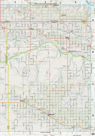Nebraska Atlas & Gazetteer Page 23 Preview 1
