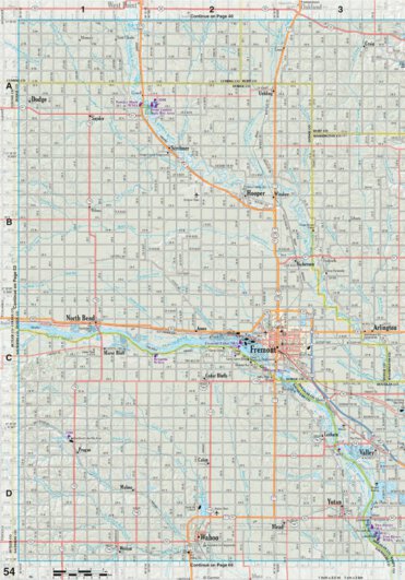 Nebraska Atlas & Gazetteer Page 54 Preview 1