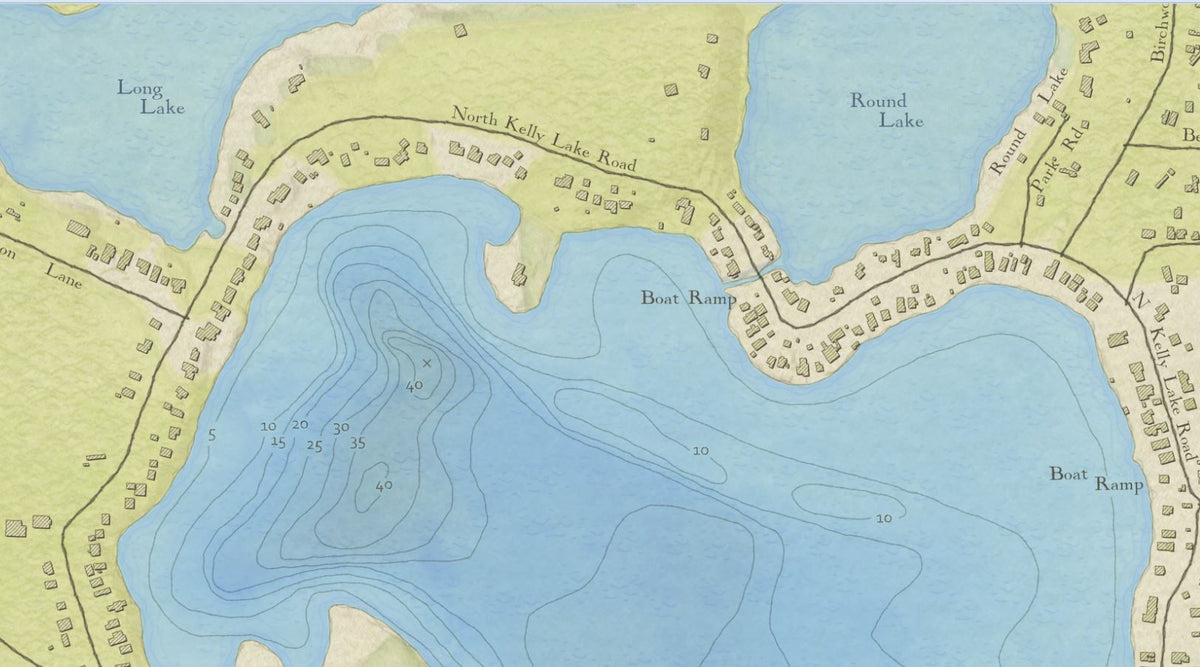 Kely Map Kelly Lake, Oconto County, Wisconsin Map by WisCartography | Avenza Maps