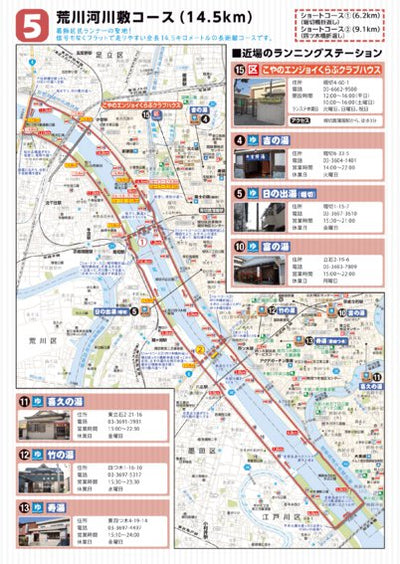 5. 荒川河川敷コース（14.5km） Preview 1