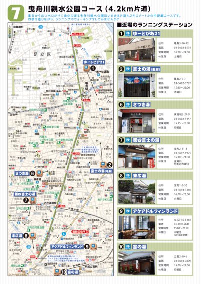 7. 曳舟川親水公園コース（4.2km片道） Preview 1