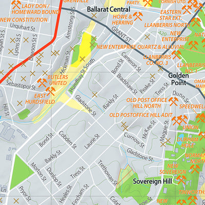 Ballarat - Gold Prospecting Map Preview 2