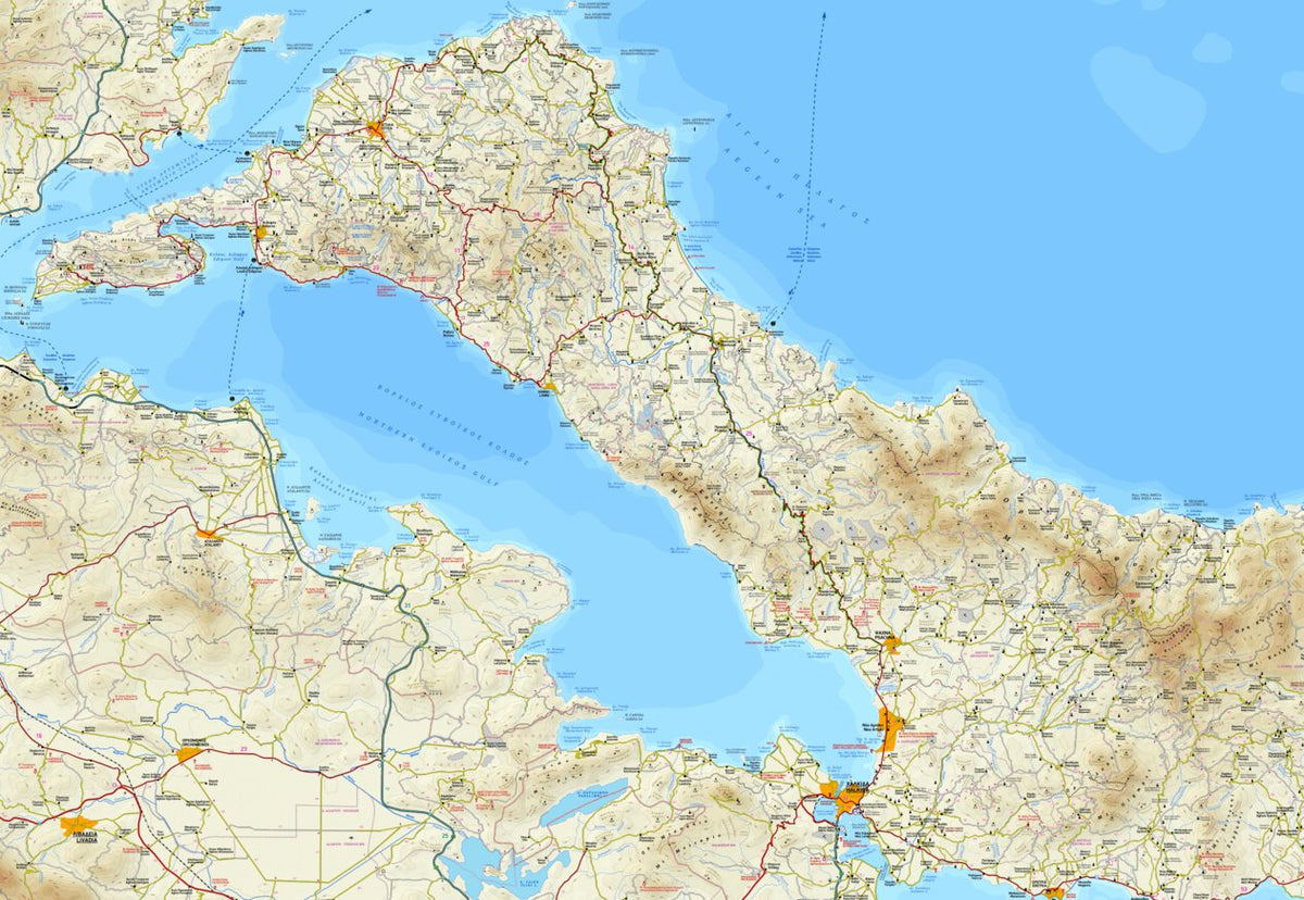 Vivea Map Evia, Greece Map by Terrain Editions | Avenza Maps