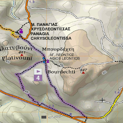 Aegina Island, Saronic, [Hiking Map 1:25.000] Preview 2