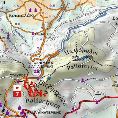 Aegina Island, Saronic, [Hiking Map 1:25.000] Preview 3