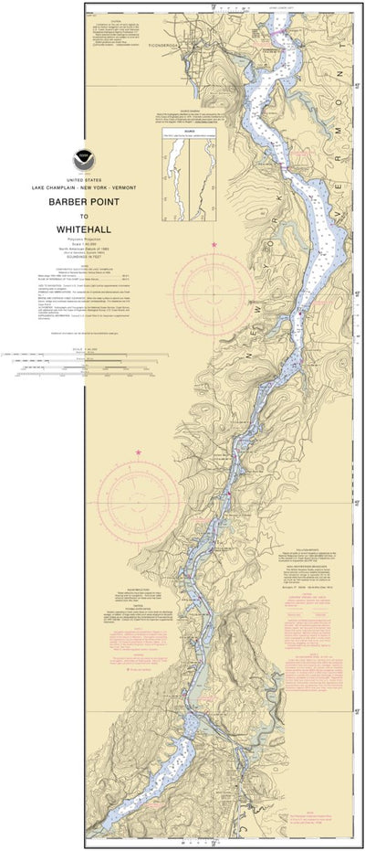 Lake Champlain Barber Point Ny To Whitehall Ny Right Preview 1