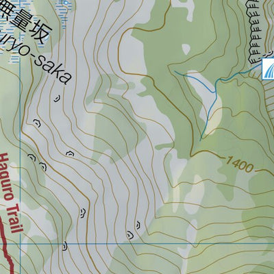 Gas-san 月山 Hiking Map (Tohoku, Japan) 1:25,000 Preview 2
