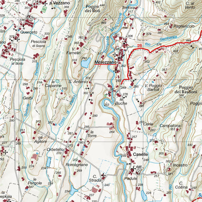 Carta dei Sentieri del Mugello - Mugello Trekking Map Preview 2