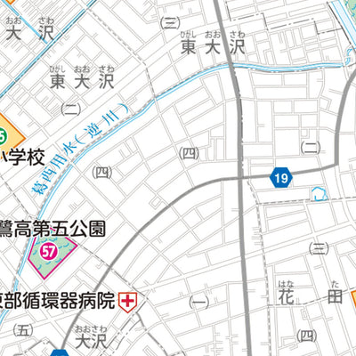 越谷市避难场所、避难所分布图 Preview 2