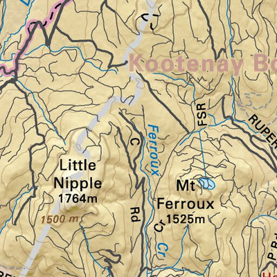 TOBC10 Beaverdell - Thompson Okanagan BC Topo Map Preview 3