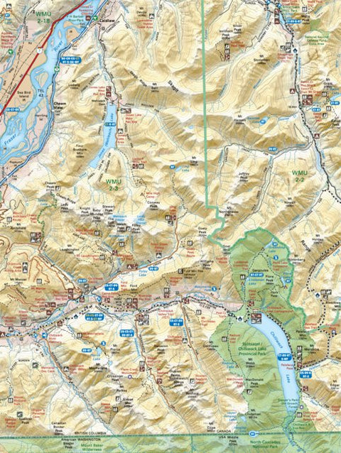 VCBC05 Chilliwack Lake - Vancouver Coast & Mountains BC Topo Preview 1