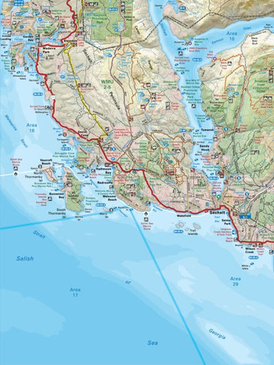 VCBC09 Sechelt - Vancouver Coast & Mountains BC Topo Preview 1