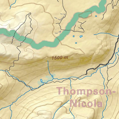 VCBC27 Coldwater River - Vancouver Coast & Mountains BC Topo Preview 2