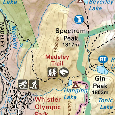 VCBC32 Whistler - Vancouver Coast & Mountains BC Topo Preview 2