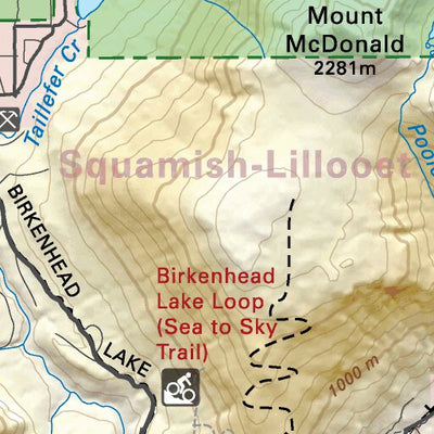 VCBC42 Birkenhead Lake - Vancouver Coast & Mountains BC Topo Preview 2