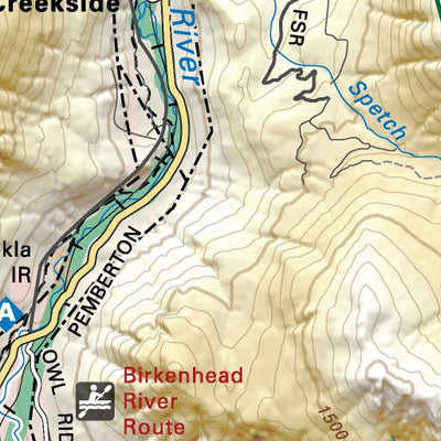VCBC42 Birkenhead Lake - Vancouver Coast & Mountains BC Topo Preview 3