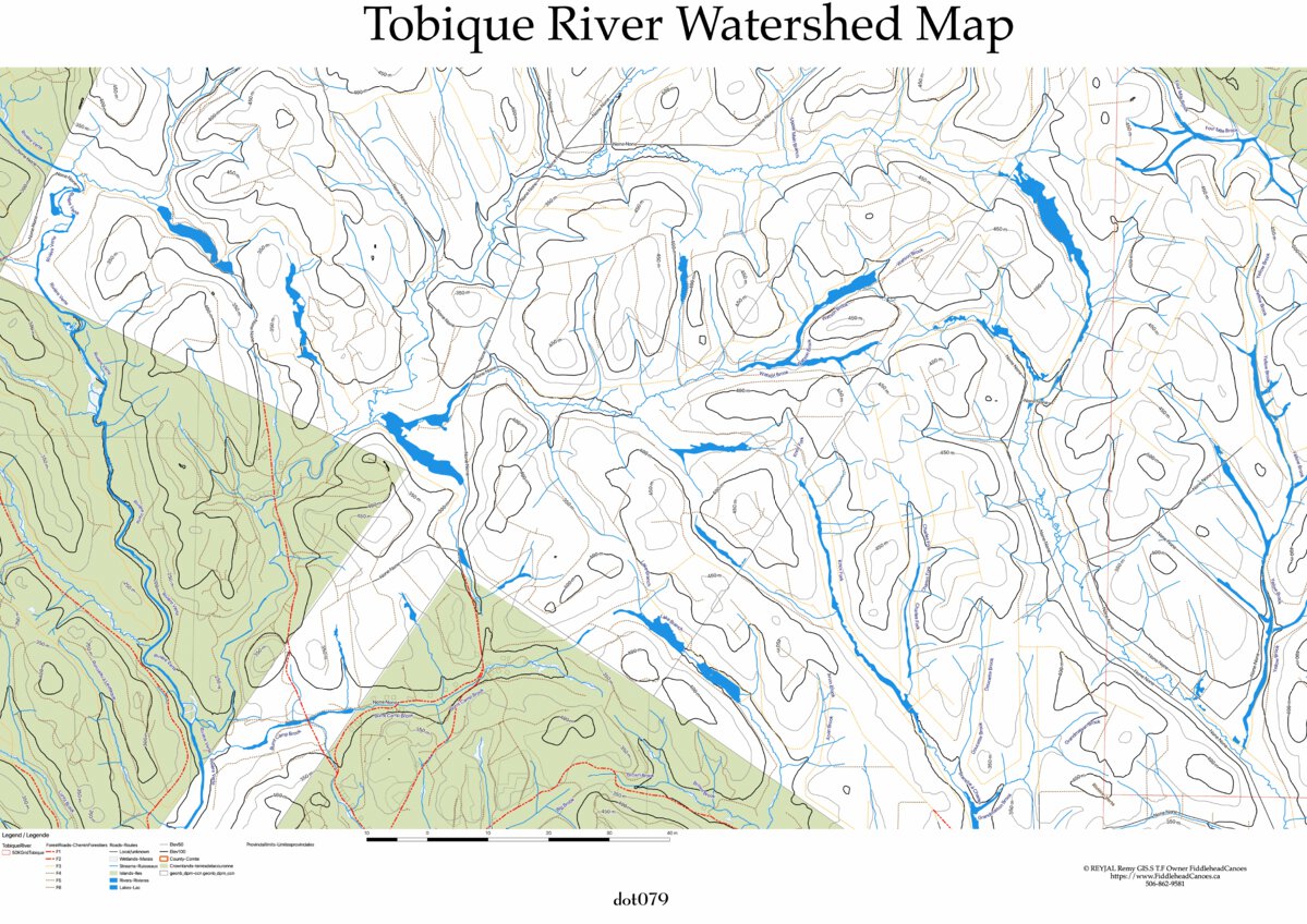 Tobique River dot079 Map by Fiddlehead Canoes | Avenza Maps